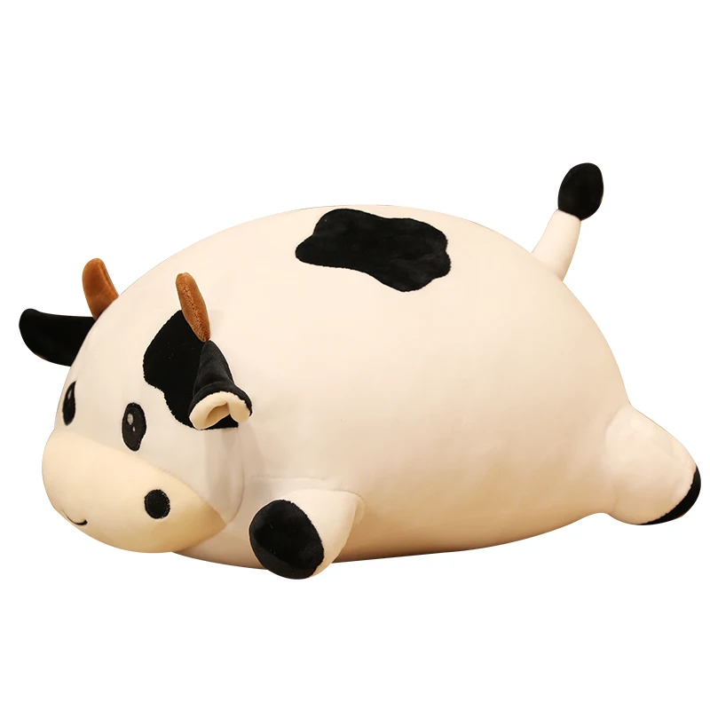 
35CM Cute Smart Baby Sleeping Plush Dairy Cows Cattle Stuffed Animals Soft Plush Cow Toys 