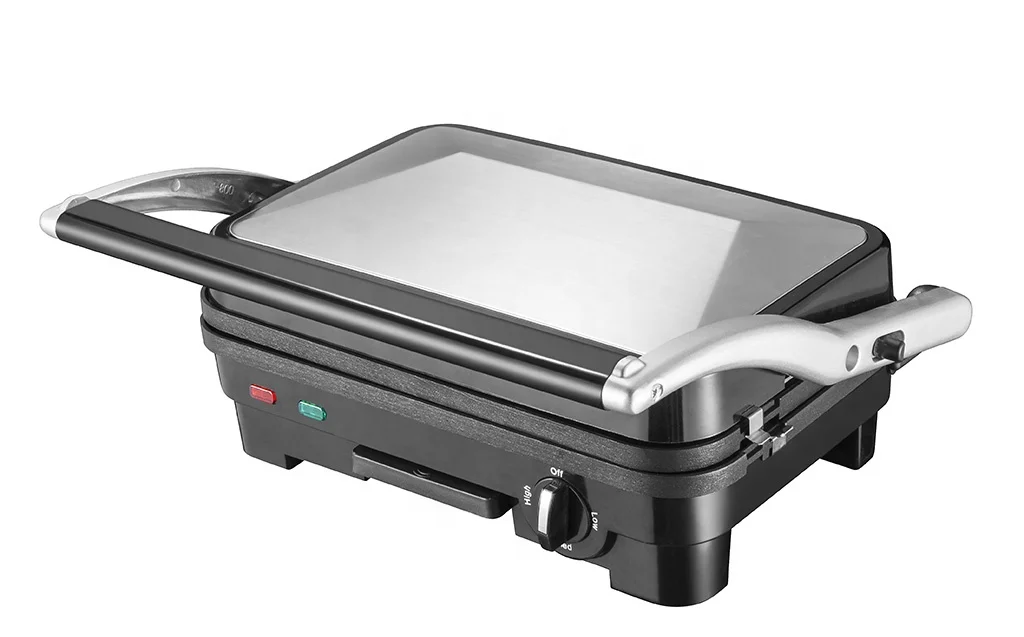 
detachable plate panini grill electric contact home grill with glass lid 