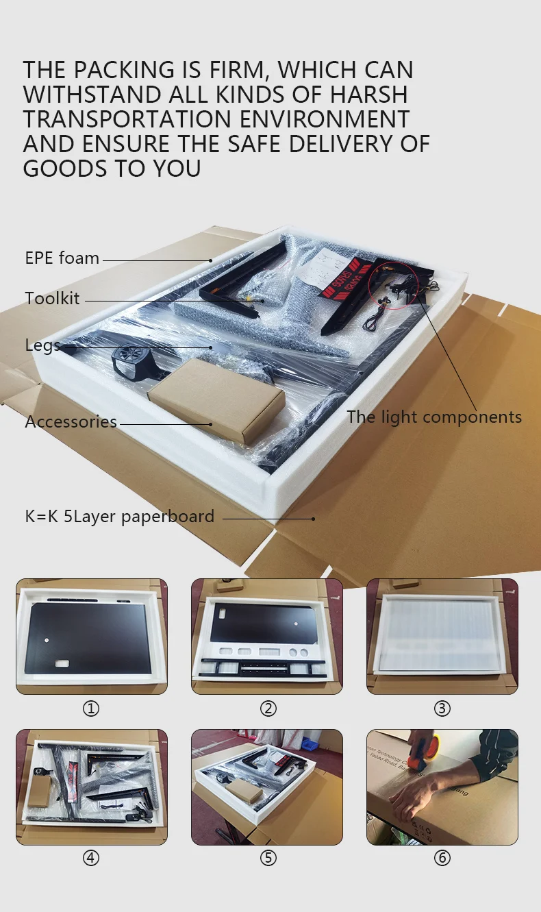Professional Design Gaming Table PC Computer Desk with Extension Stand