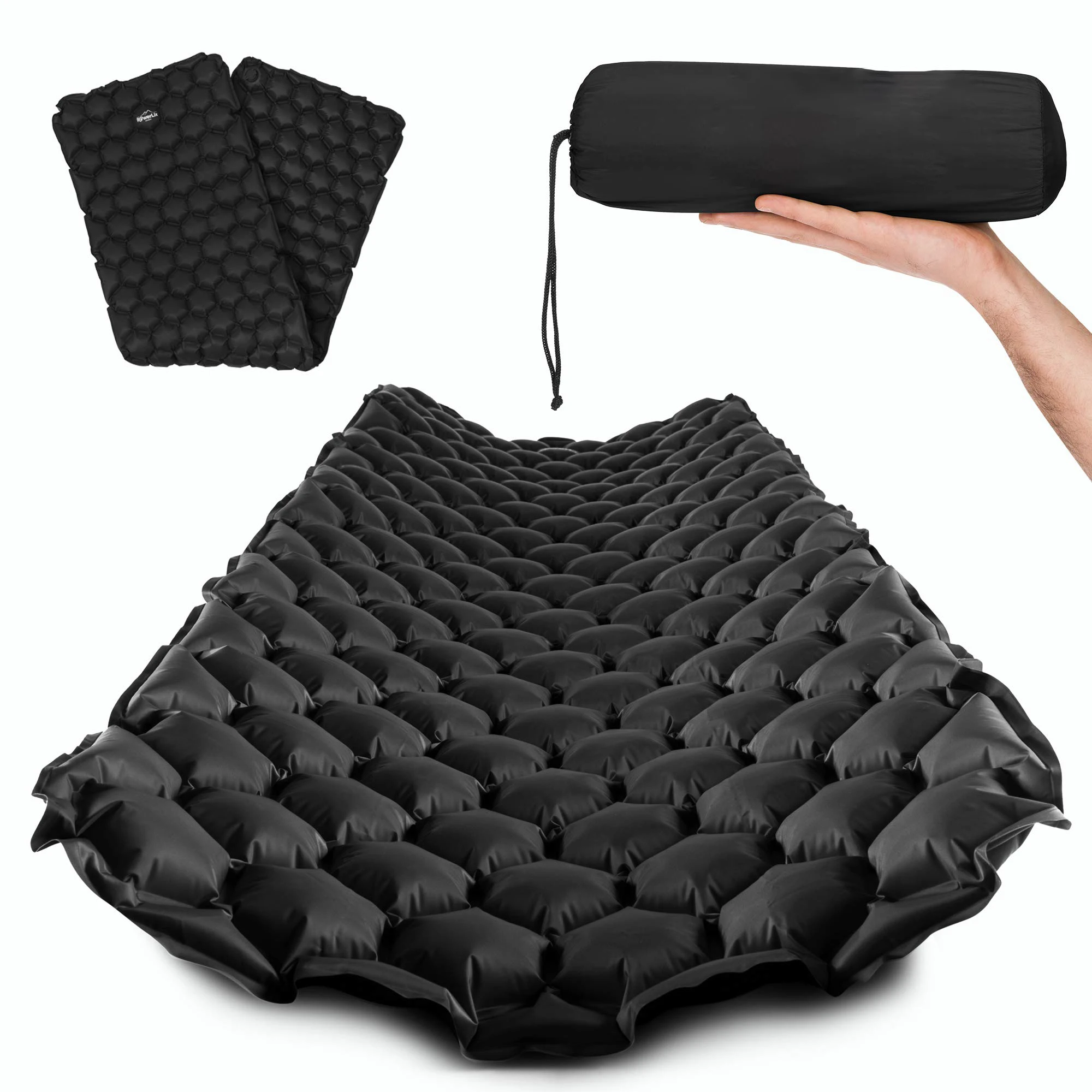 Logo Customize Ultralight Inflatable Sleeping Mat,Hiking Airpad sleeping pad with Carry Bag