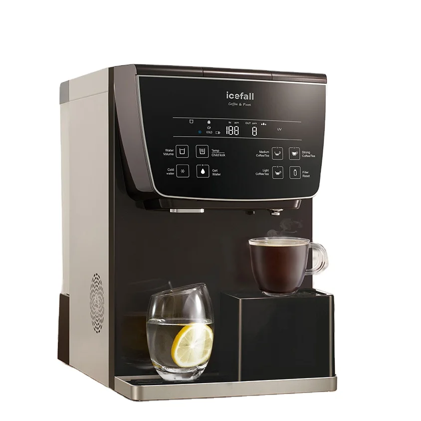 
Переносная система обратного осмоса для горячей и холодной воды icefall ro, домашний очиститель воды со светодиодной УФ-лампой 