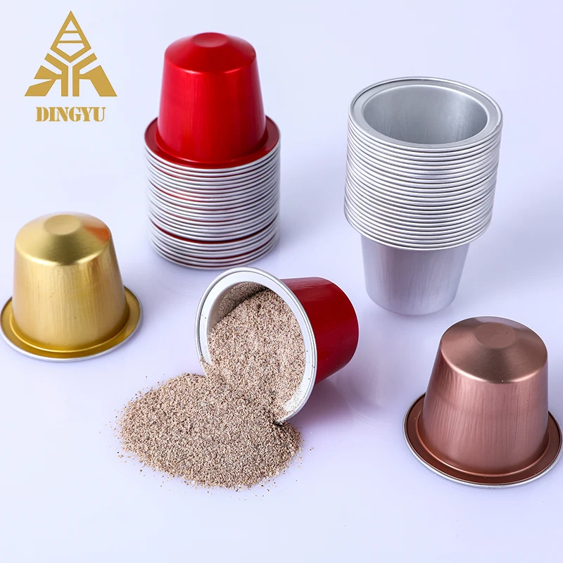 China Wholesale Empty Coffee Capsule 37mm foil lid packaging pods print logo compatible nespresso coffee capsules