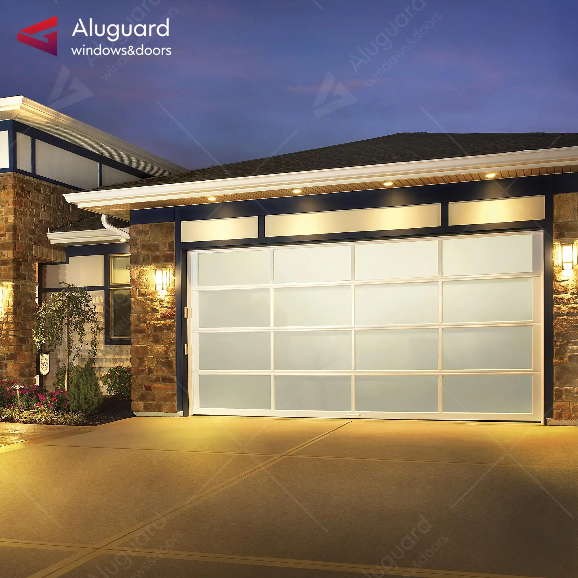 Residential Modern 10 x 7 garage door High quality security garage door New design overhead garage door