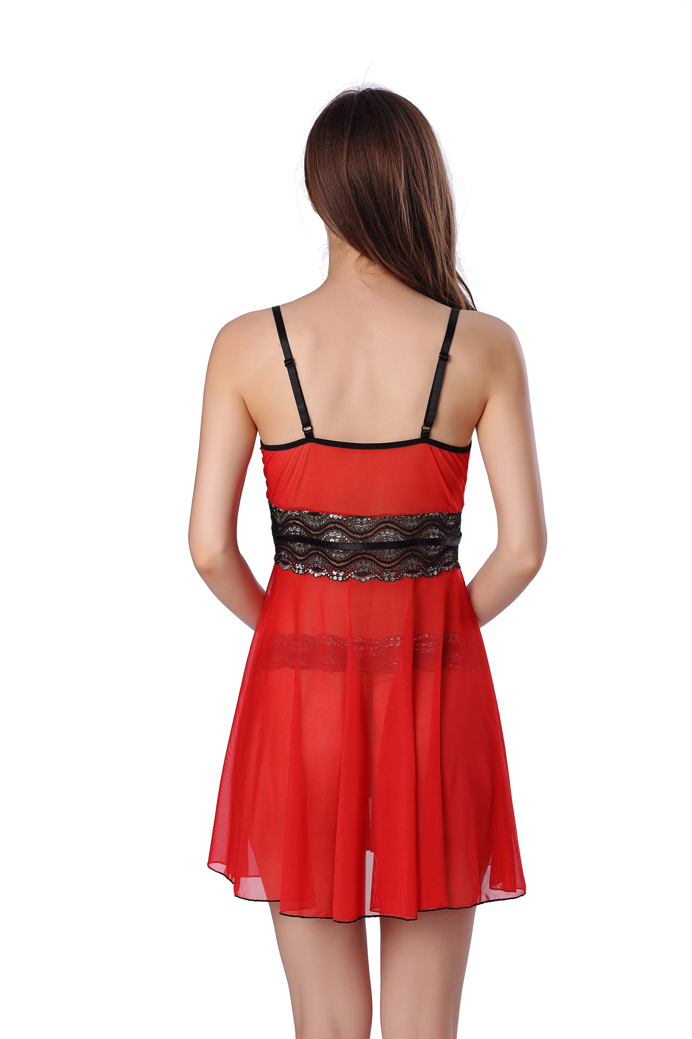 
Sexy T hakama with split ends, graceful figure sleeveless camisole intimates sexy nightdress 