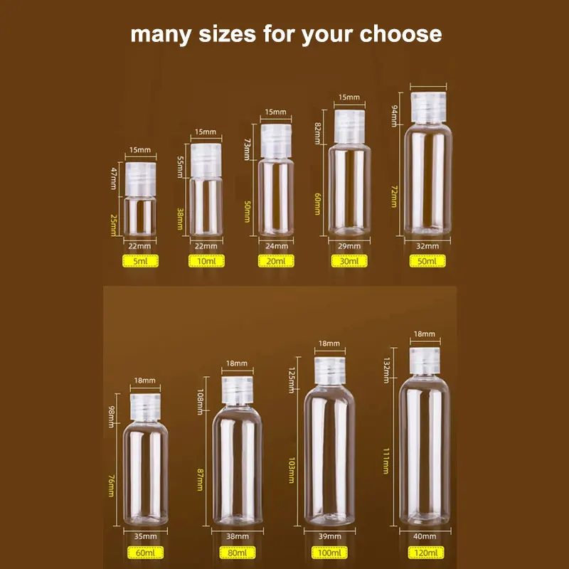 60ml 100ml 200ml 250ml cheap price pet water packing bottle for cosmetic clear plastic pet bottles for water