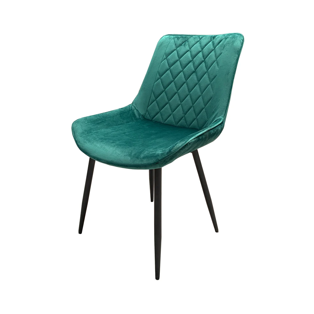 Velvet Dining Room Chair with Metal Leg Living Room Leisure Chairs Modern