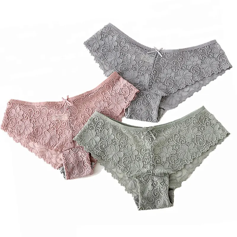 
Women Sexy Underwear In Stock Cute Thongs Hollow Ladies Lace Panties For Female Brief Transparent Tanga Hipster 