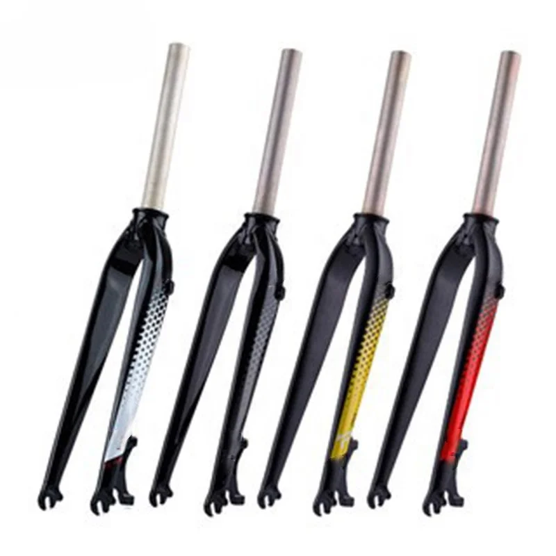 26-дюймовая Велосипедная вилка для горного велосипеда 7075 из алюминиевого сплава без подвески передняя 27 5