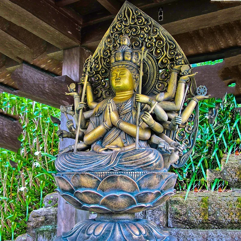 Religious Life Size Bronze Kwan Yin Sculpture