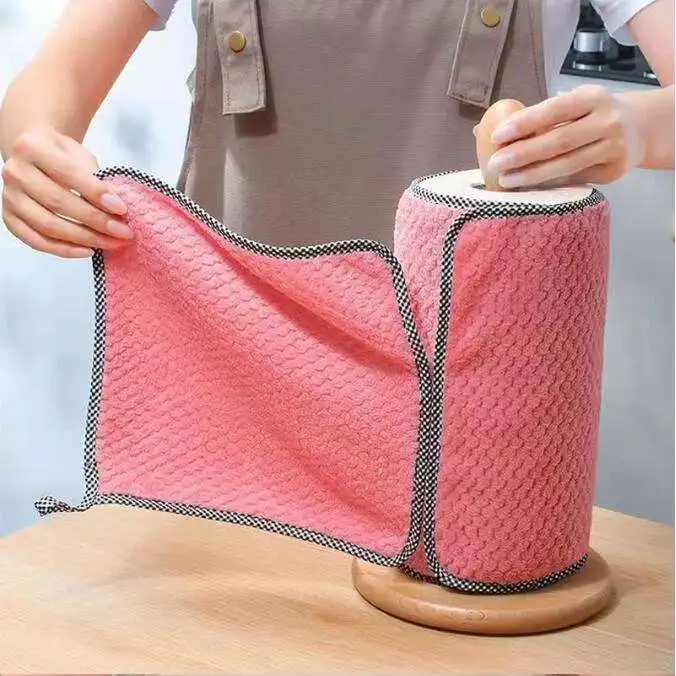 Washable Kitchen Professional Cleaning Cloths Washable Lazy Kitchen Nonstick Wiping Rags Cleaning Cloth Microfiber Micro Fiber