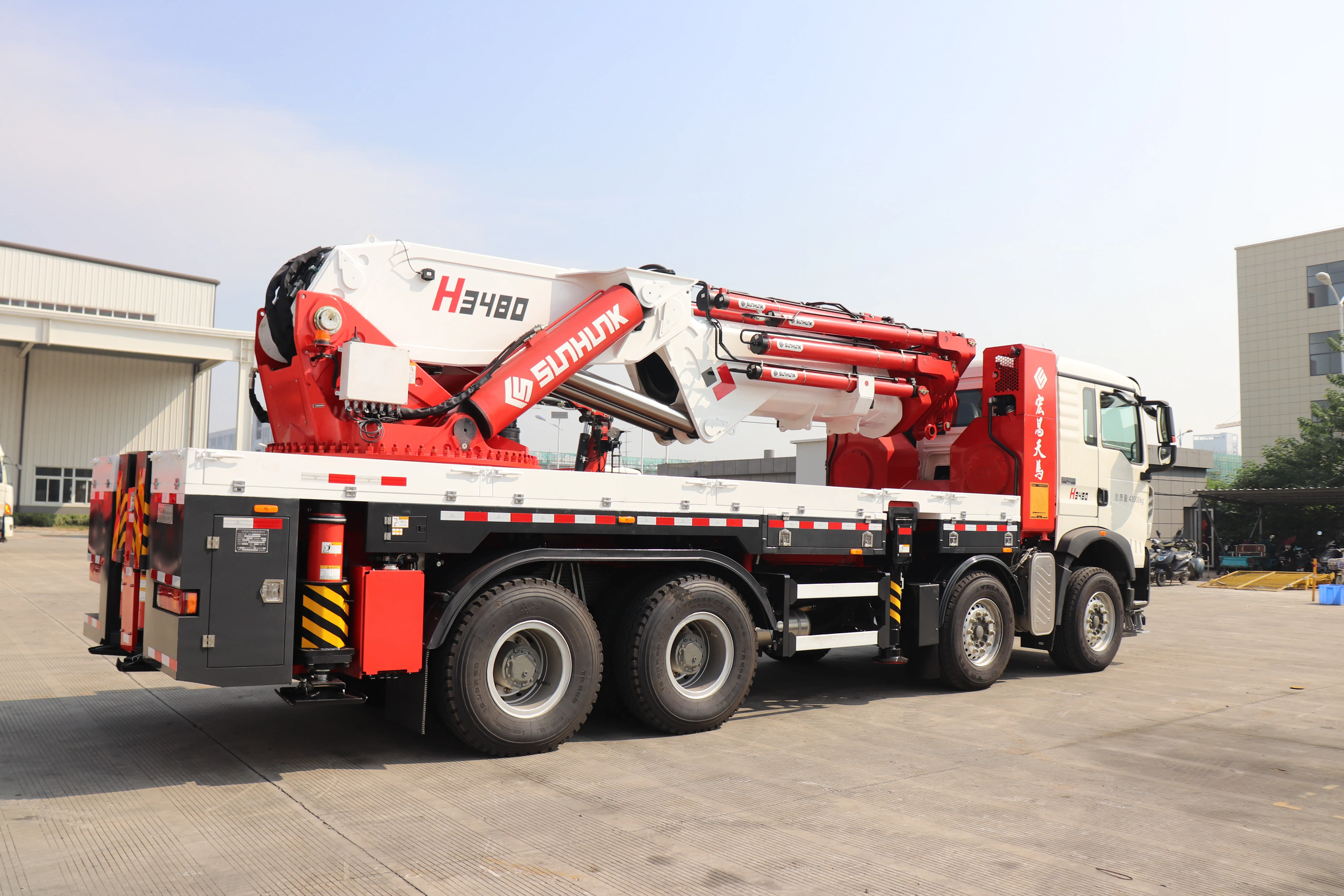 K2280 SUNHUNK Factory price Large tonnage truck mounted crane for Sale with High quality imported hydraulic valve lock