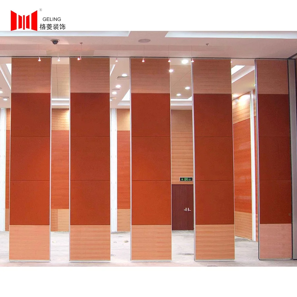 Banquet hall removable partitions acoustic folding sliding partition wall room separation folding partition wall price