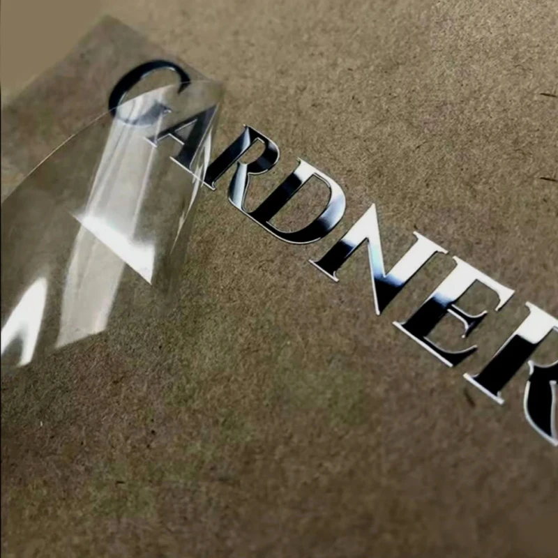 Custom logo self-adhesive metallic transfer car brand name sticker label metal 3D transfer sticker