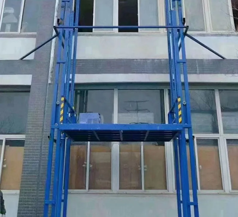 Two and three floors of hydraulic lift warehouse workshop simple hydraulic cargo elevator hydraulic lift freight elevator