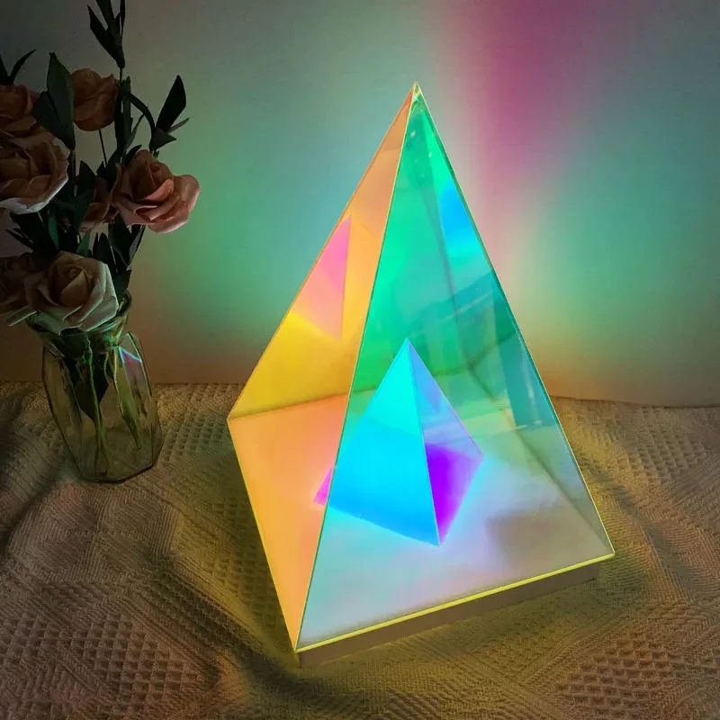 led light multi color box atmosphere decorative  lighting bedroom for home decor magic cube table lamp
