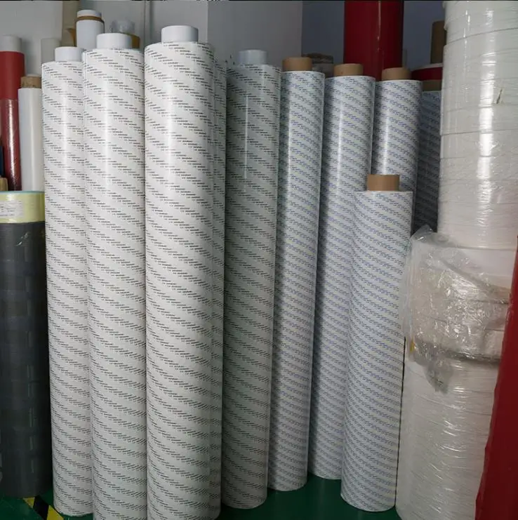 Wholesale crown 513 613 strong high temperature resistant non woven white transparent tissue paper double sided tape