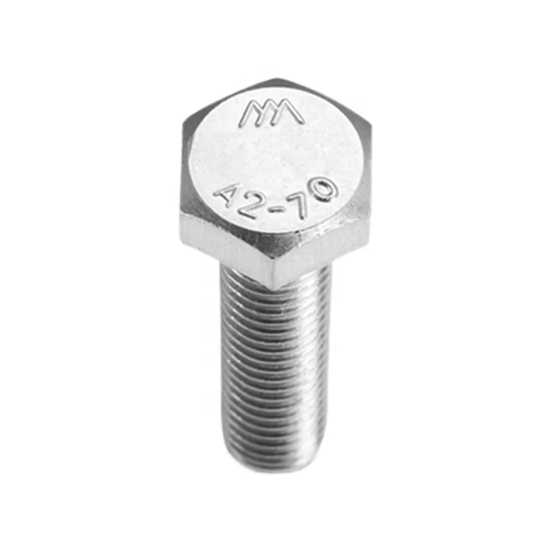 GB5783 Aozhan in 304/316 stainless steel SS  fasteners screw hexagon bolts