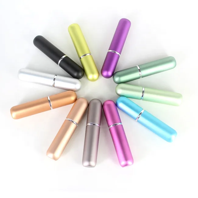 High Quality  travel size portable 5ML Aluminum perfume Atomizer Spray Bottle