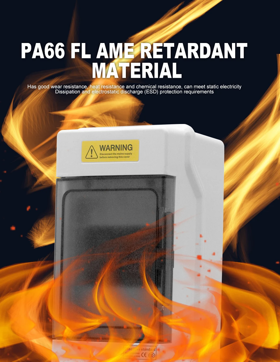 Мордей для домашнего использования IP65 водонепроницаемый корпус электрический распределительный ящик ABS материал 4-Way 8-Way низковольтная система питания MCB коробка