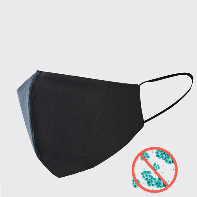 custom logo black copper waterproof cloth fabric facial face cover party mask