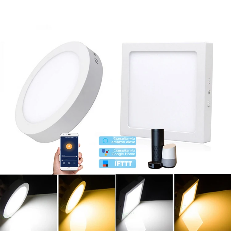 
Surface Mounted Lamp Dimmable CCT Adjustable Down Light LED Tuya Wifi Smart APP Ceiling Downlight 
