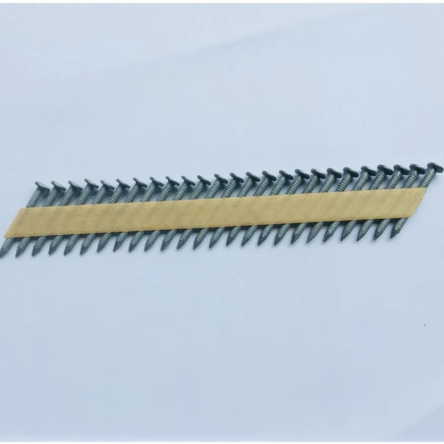 34 degree clipped D head paper strip nails collated framing nails