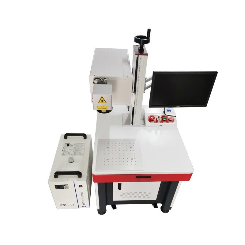 2022 Hot Selling Table Computer Lazer Code Color Uv  Laser Marking Machine For Glass Wood Non Metal and metal