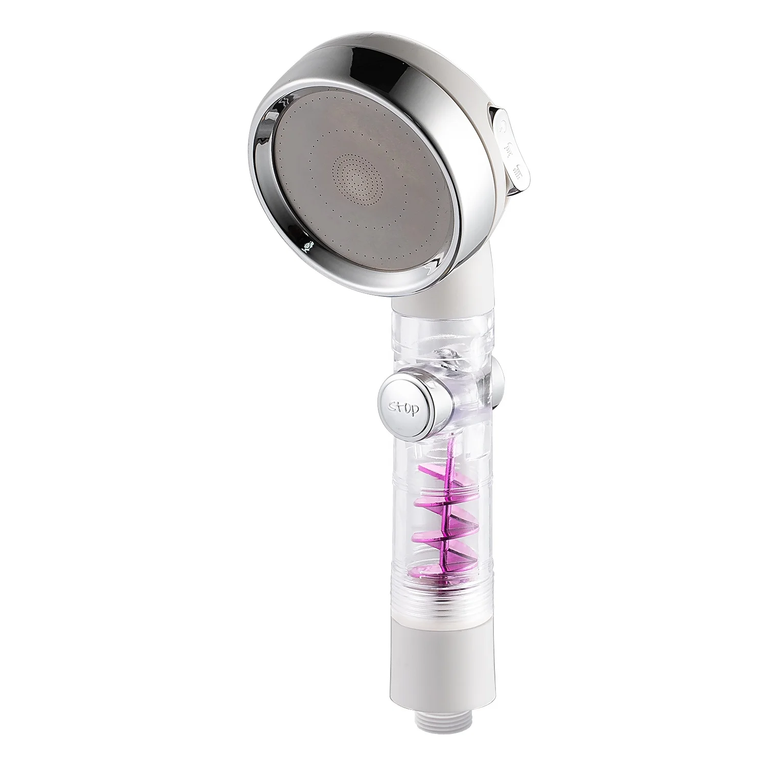 TB-SH023 Tengbo ABS plastic high pressure 360 power cyclone turbo fan hand jet massage spa mist held handheld shower head