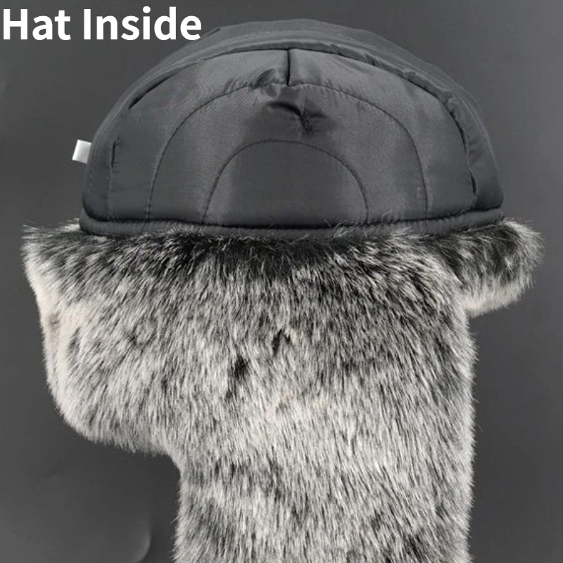 FF2097 Russian Ushanka Eskimo Bomber Trooper Windproof Ski Hunting Cap Ear Flap Winter Hats Warm Winter Trapper Hat