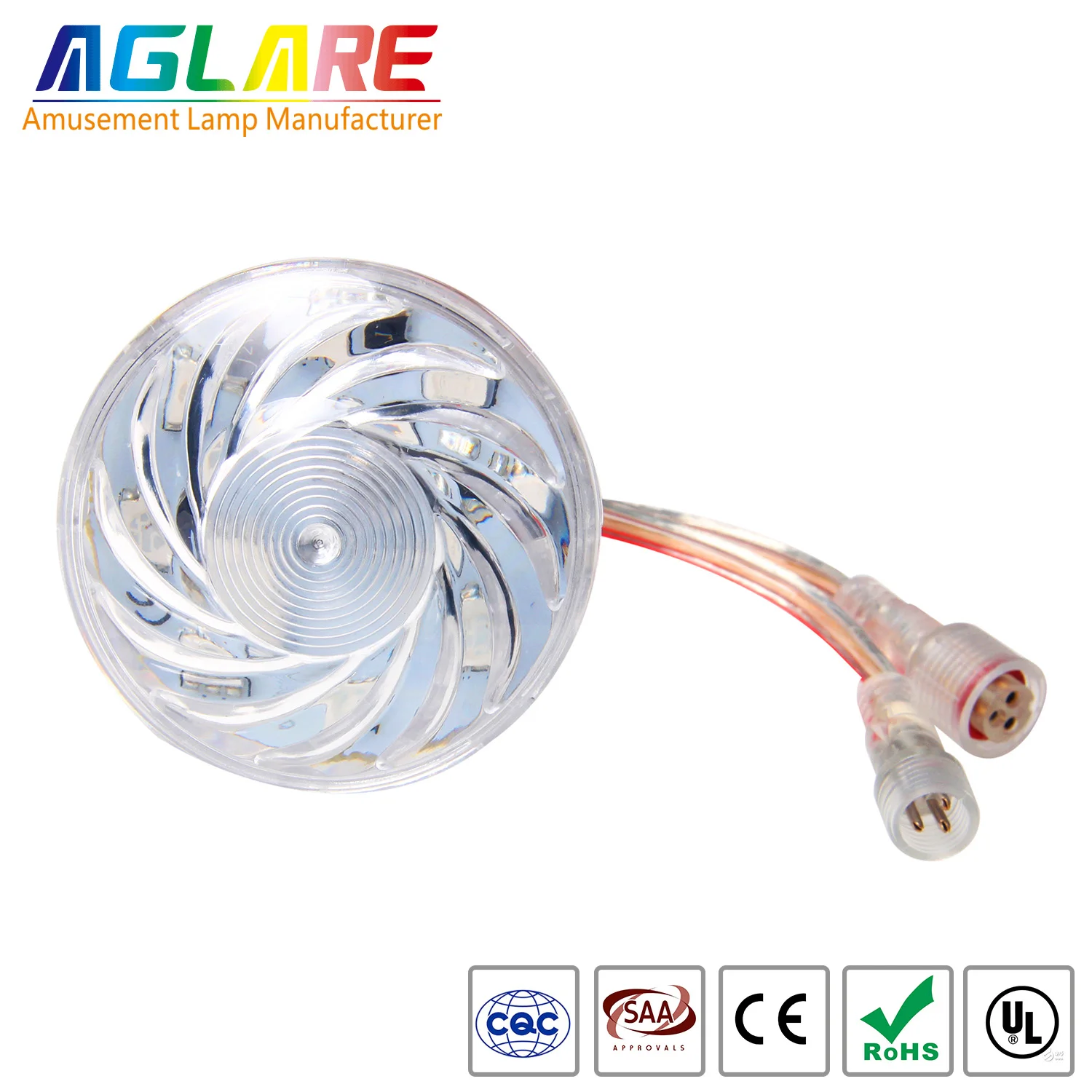 Aglare Hot sale amusement led lamp Pregrammable RGB led light