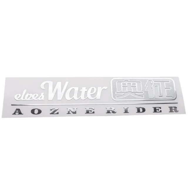 Customized High Quality Logo Electroplated Nickel Material Metal Label Sticker For Car Body
