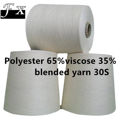 ПВ-полиэстер 32s 65% вискоза 35% смешанная пряжа