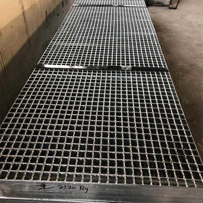 Standard Size 1000mm*1000mm galvanised mild steel Walkway grating open mesh flooring galvanized steel grate for standard ramps