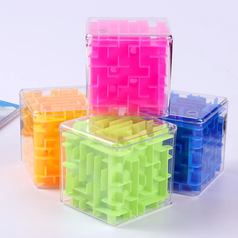 Plastic 3D Palm Maze toys Magic Cubes Puzzle Toys Kids Educational Toys For Kids Maze Money Box