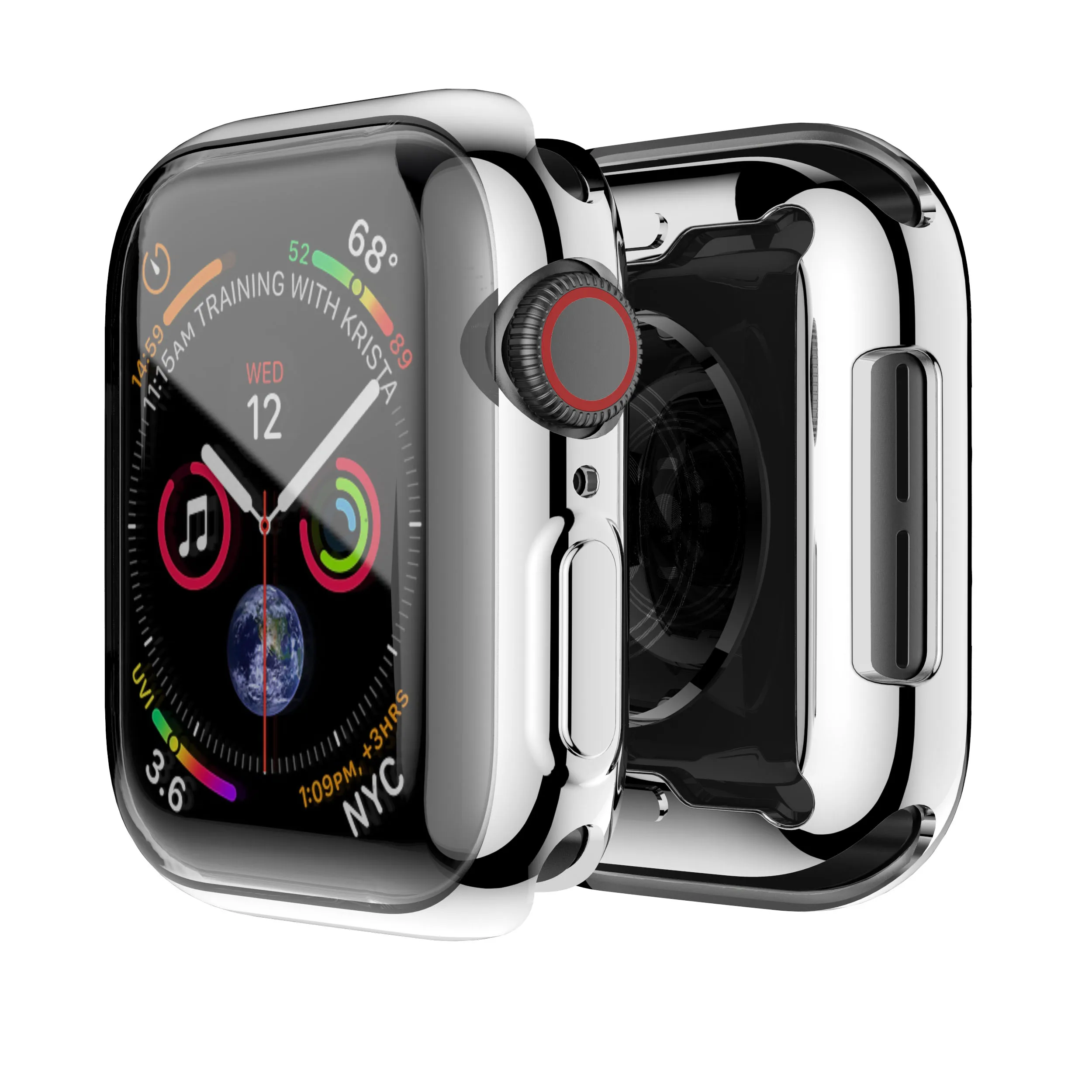  Чехол для часов Eraysun Ультратонкий чехол Apple 4 40 мм 44 мягкий прозрачный из ТПУ iWatch