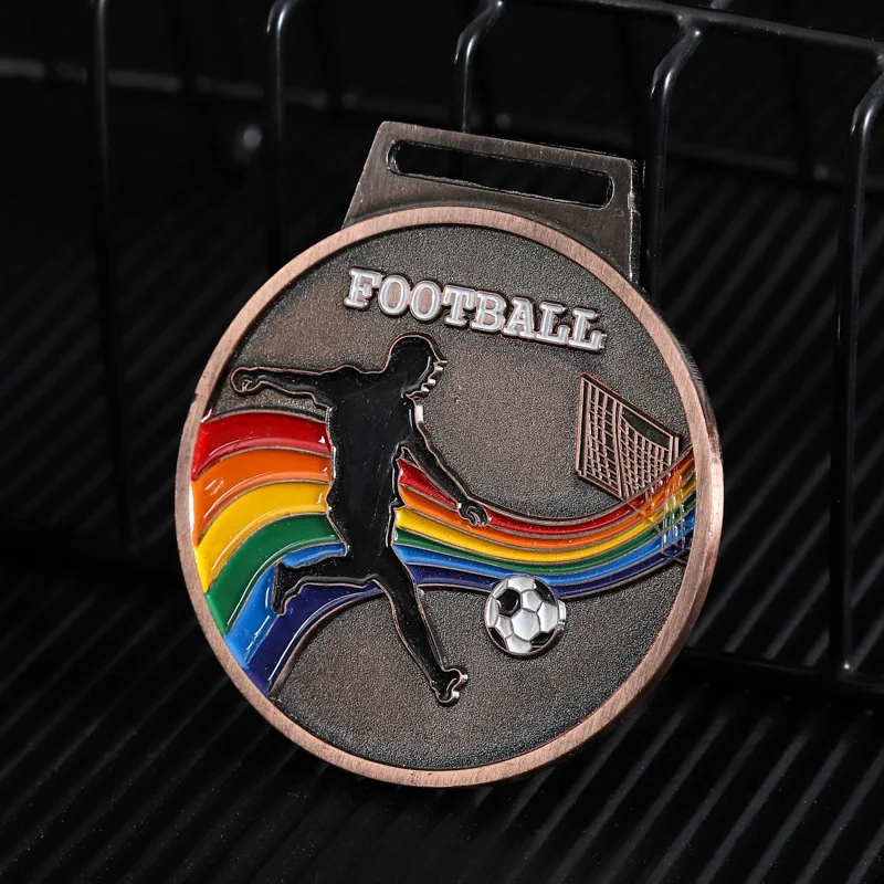 Gold Award Football Medals-Winner Medal Gold Prizes for Sports Competitions Party