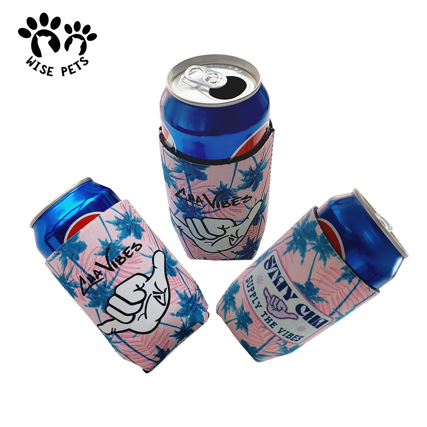 Customized Drink Sprite Can Sleeves Cooler Stubby Holder Waterproof Neoprene Insulated Water Bottle Sleeve For Wedding Party