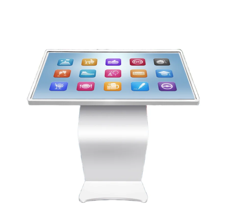 32 43 55 65 Inch Digital Information Display Floor Standing Interactive LCD Panel All In One PC Touch Screen Kiosk