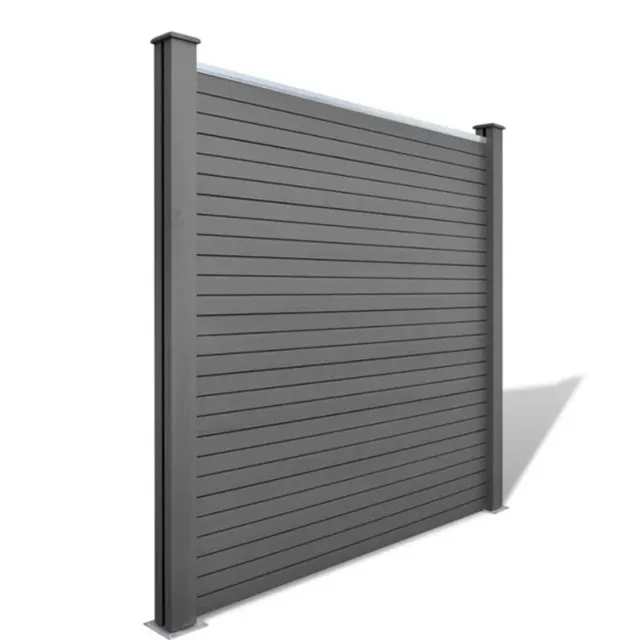 DIY Fence WPC Board Private Garden Hot Sale Construction WPC Fence ,Waterproof Element Wood Fence Panel