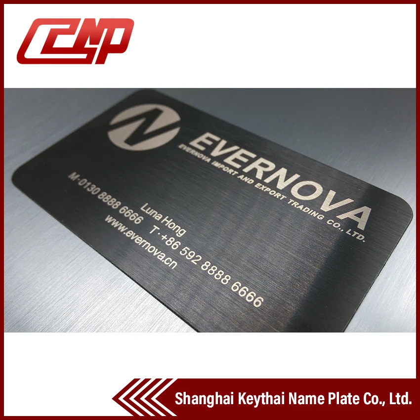 Anodizing Engraved Metal Business Cards Free Design