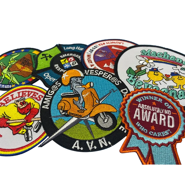 Custom badges embroidery iron on rock band patches