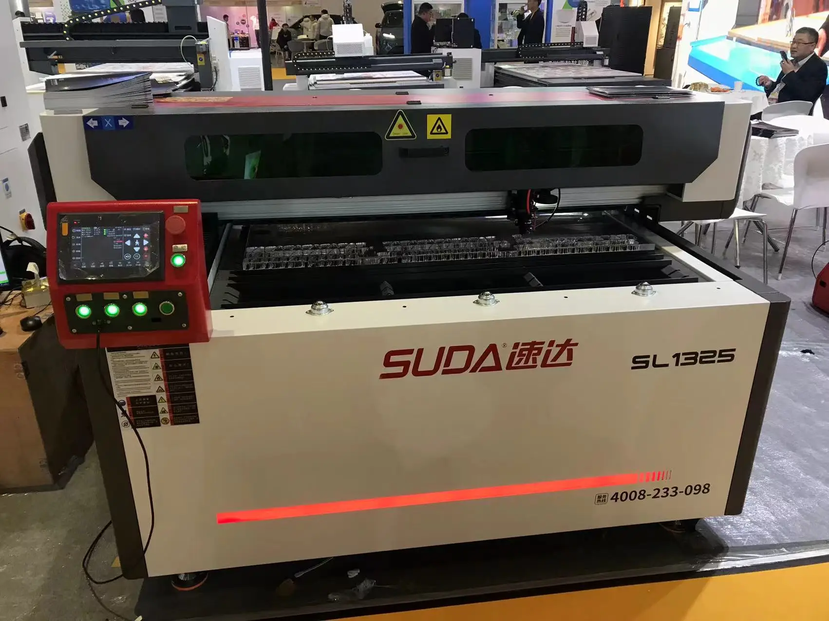 Best Industrial  150W 1390 Fabric Rubber Plywood Glass CO2 Laser Engraving Machine With CCD Camera