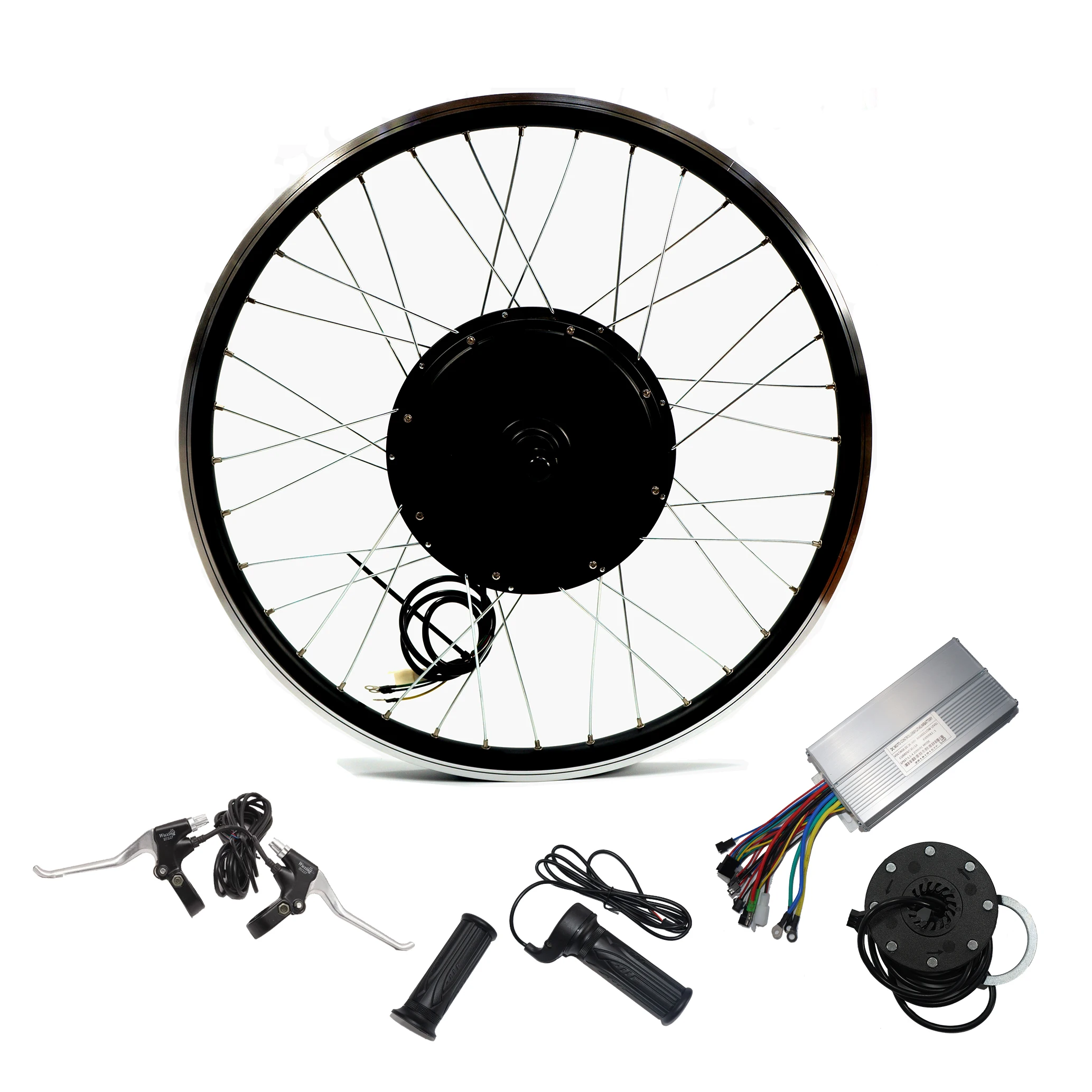 48v 500w 16 18 20 26 28 inch hub wheel motor ebike kit for electric bike front/rear conversion wheel motor kit