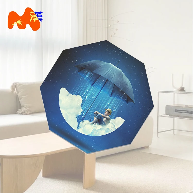 6mm three-dimensional magnetic decorative sticker anniversary gift waterproof MDF sublimation blank refrigerator magnet