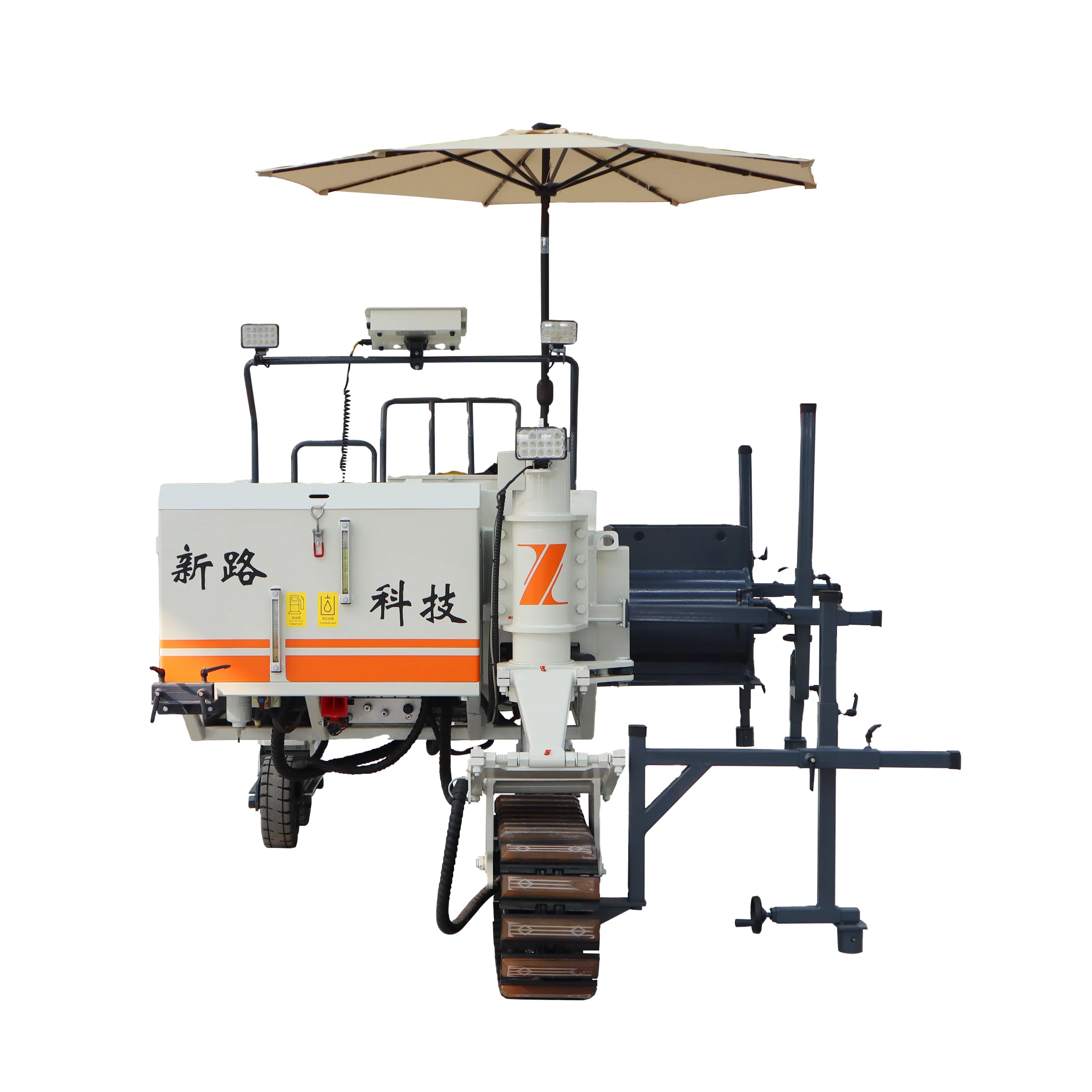 Small paver, concrete sliding mode paver, shoulder and curb concrete paver