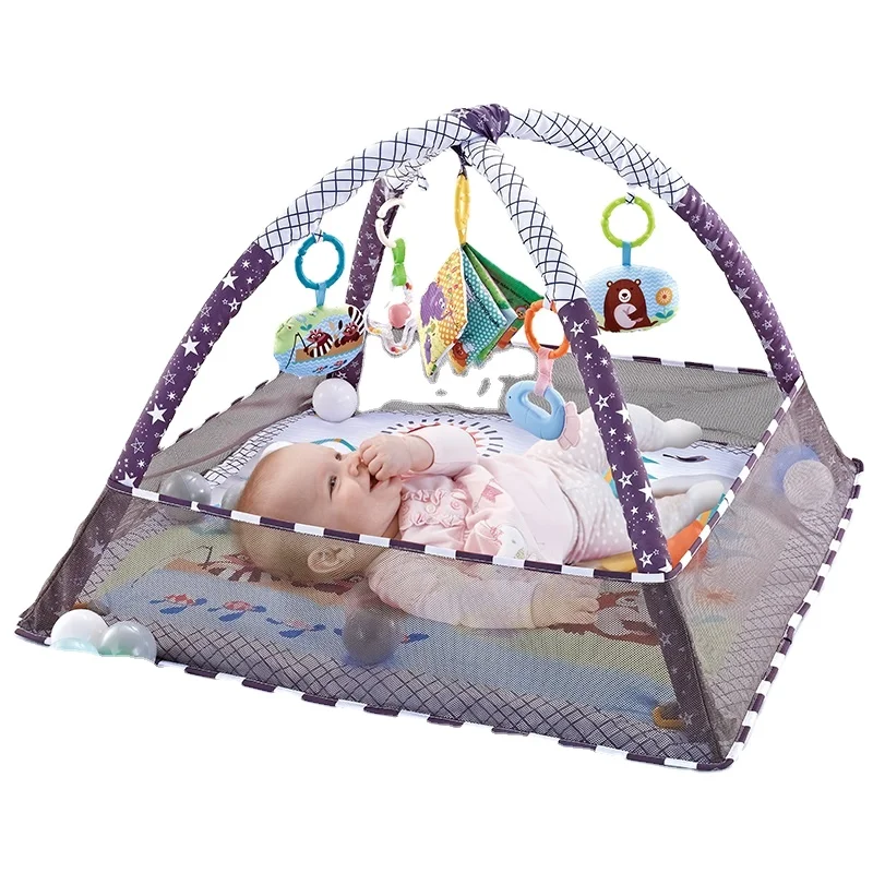 Высокое качество больше в одном детский игровой коврик для игры в тренажерный зал с 18 океанскими мячами