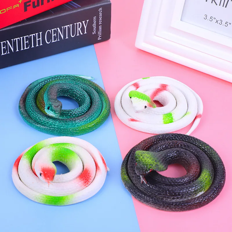 Wholesale Children Soft Plastic 75CM Trick Scary Funny Props Simulation Snake Toy