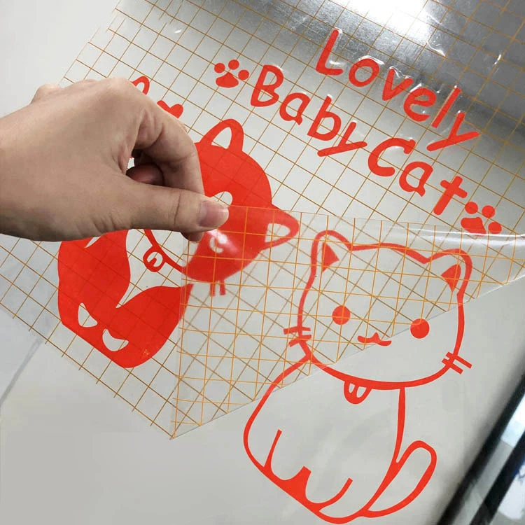 Wholesale Fashion Portable Poster Material Cutting PVC DIY Craft Application Film Self Adhesive Clear Transfer Tape PVC Stickers