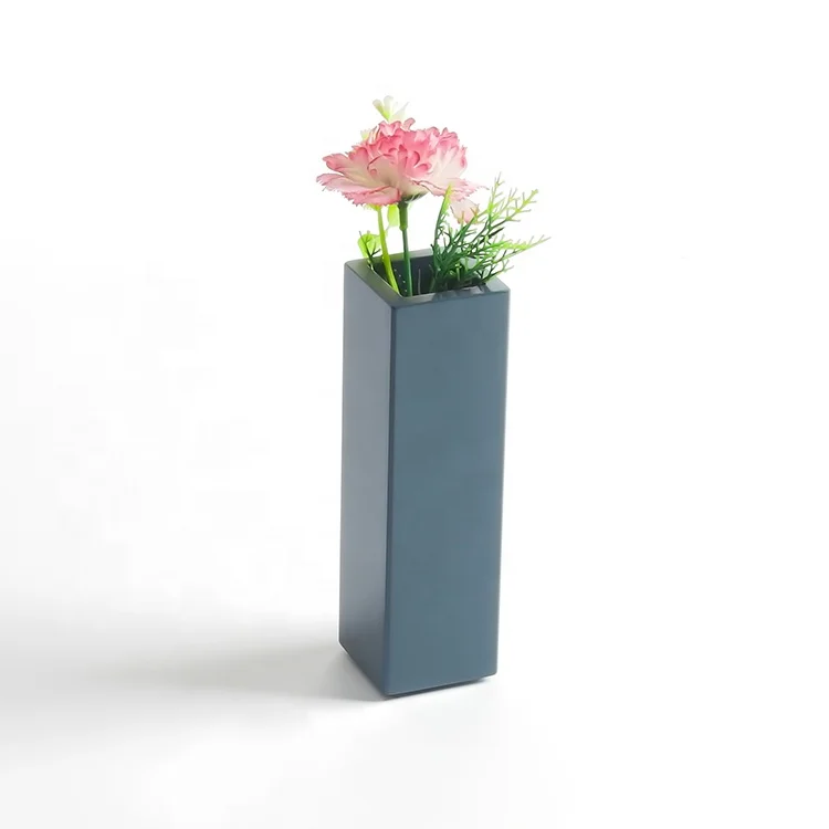 2021 new design modern luxury  five star boutique hotel bedroom red tea acrylic vase