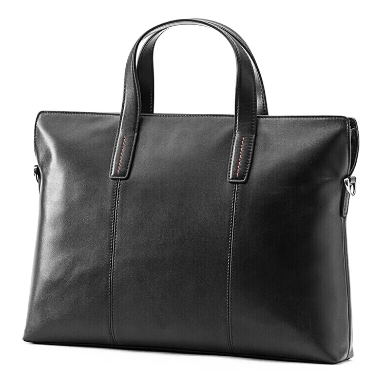 Mens Messenger Bag man bags genuine leather black handbag men laptop bag leather briefcase